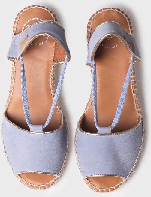 Toni Pons Suède espadrille met sleehak voor dames BILDA