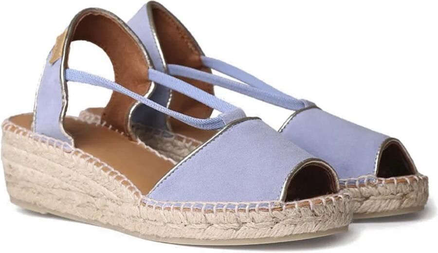 Toni Pons Suède espadrille met sleehak voor dames BILDA