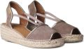 Toni Pons Suède espadrille met sleehak voor dames BILDA - Taupe