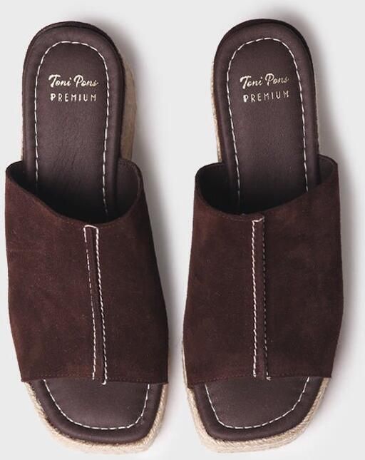 Toni Pons Suède espadrilles in klompstijl voor dames MIRIAM