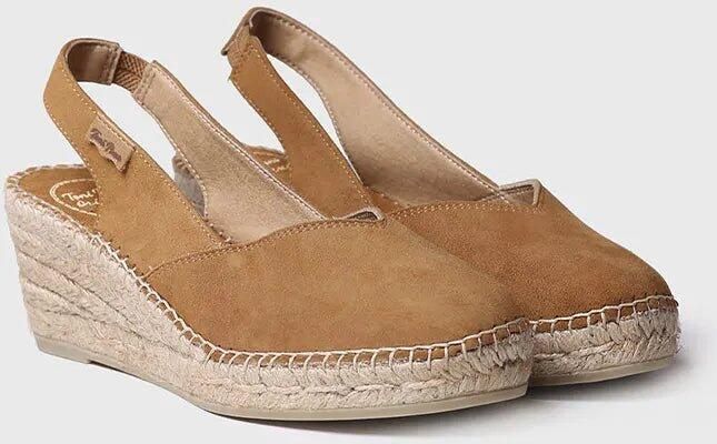 Toni Pons Suède espadrilles met sleehak voor dames BETTY-A