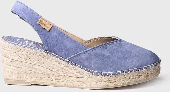 Toni Pons Suède espadrilles met sleehak voor dames BETTY-A