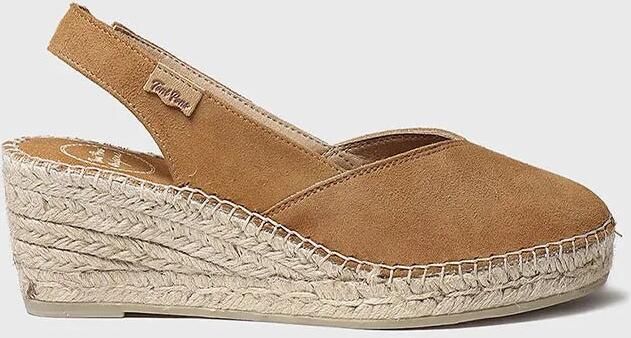 Toni Pons Suède espadrilles met sleehak voor dames BETTY-A