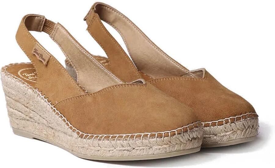 Toni Pons Suède espadrilles met sleehak voor dames BETTY-A
