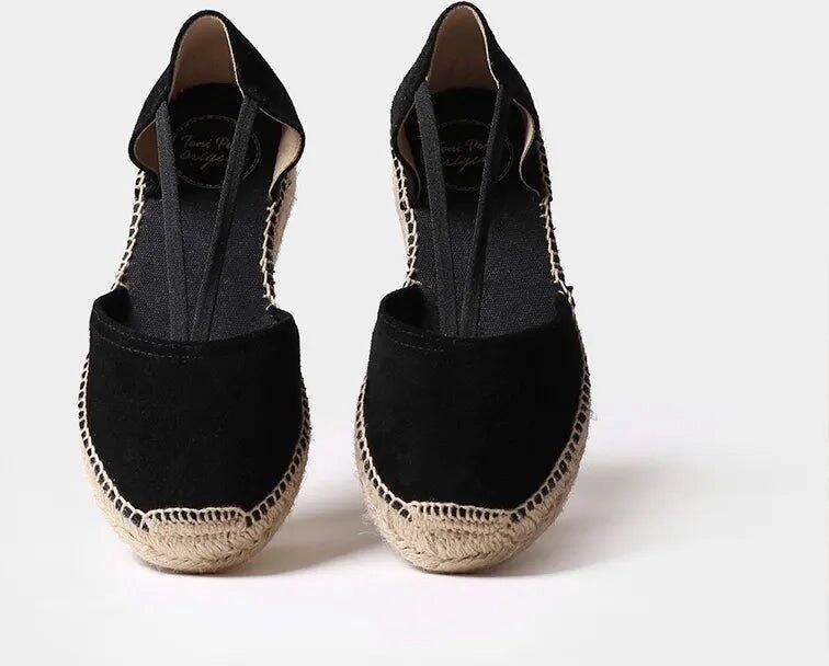 Toni Pons Suède espadrilles voor dames met bandjes ERLA-A