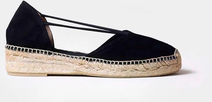 Toni Pons Suède espadrilles voor dames met bandjes ERLA-A