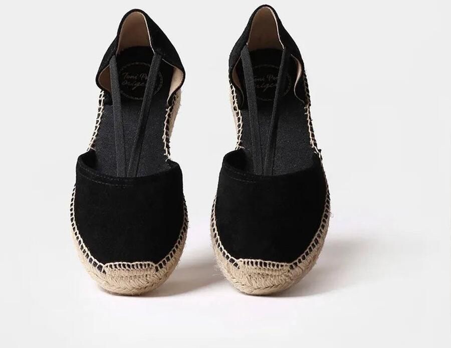 Toni Pons Suède espadrilles voor dames met bandjes ERLA-A
