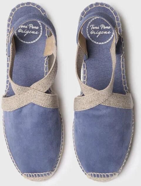 Toni Pons Suède espadrilles voor dames met elastiek TONA