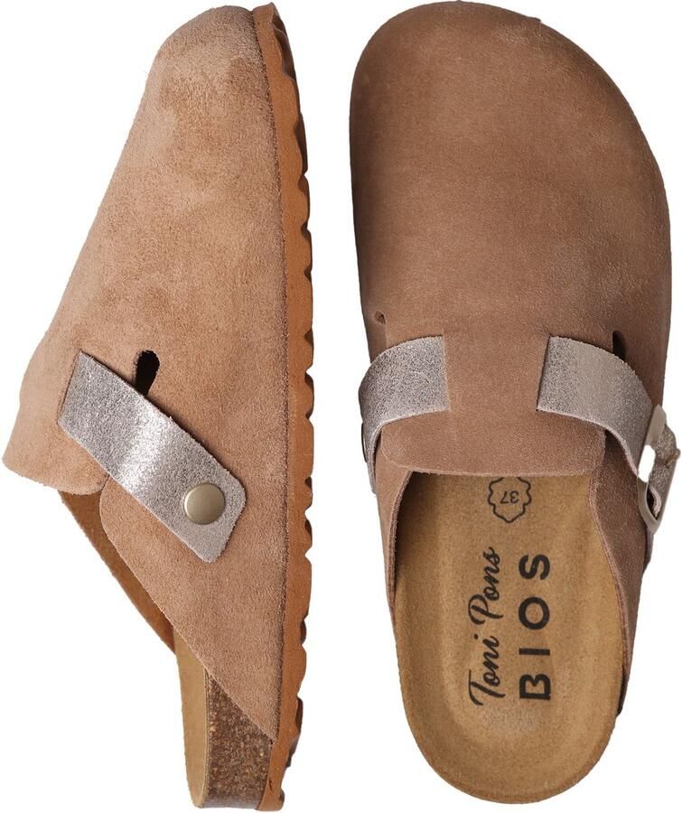 Toni Pons Suède klompen voor dames met gesp GILA-QT