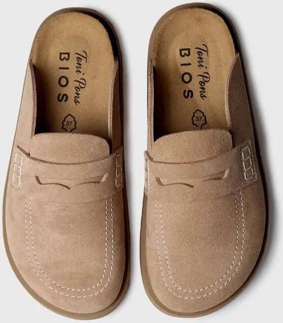 Toni Pons Suède mocassin-achtige klompen voor dames GREVENA-QT