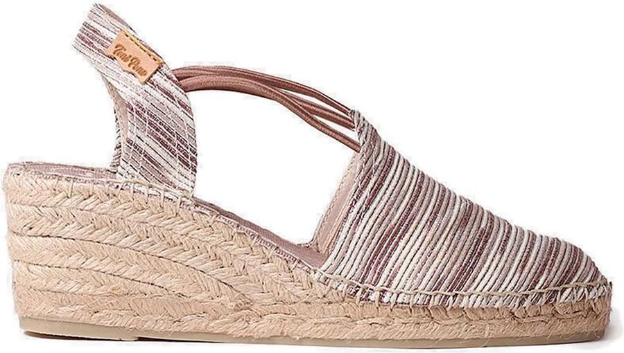 Toni Pons TANIA-ZR Espadrille met sleehak en elastische bandjes TAUPE