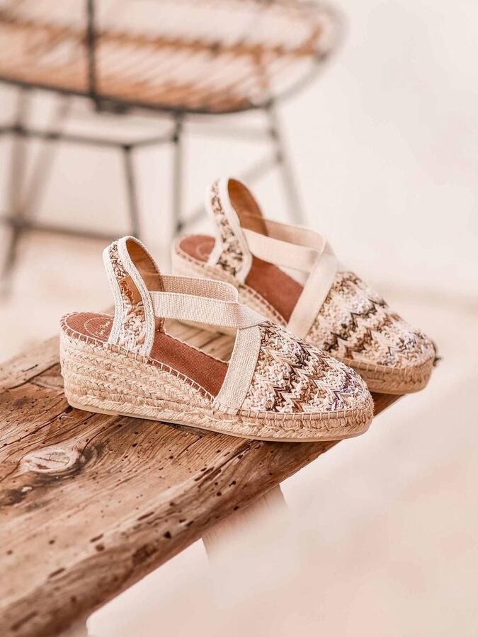 Toni Pons Terra-HK Dames Espadrilles Marro Bruin Raffia TERRAHKmarro - Foto 6