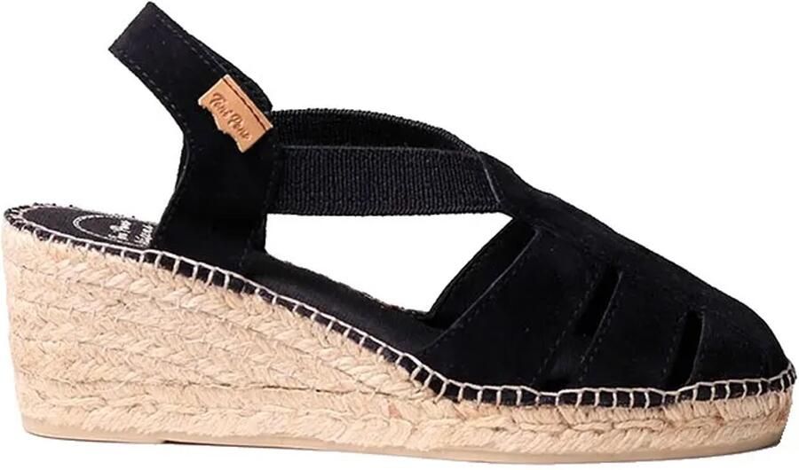 Toni Pons Trapa Wedge Espadrilles Zwart Vrouw