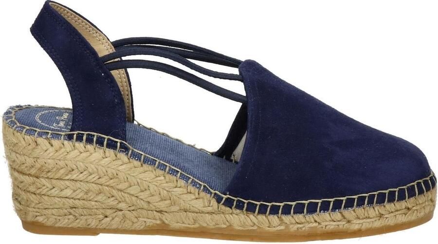 Toni Pons Tremp Dames Espadrilles met sleehak Blauw