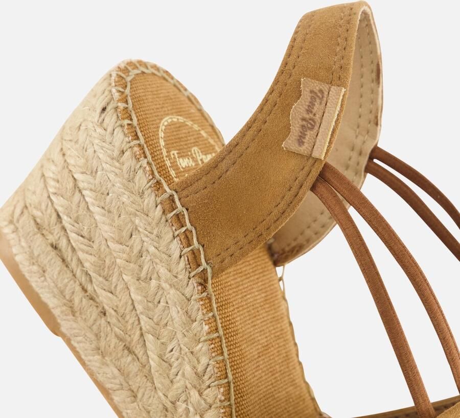 Toni Pons Tremp Dames Espadrilles Sleehak Bruin Suède - Foto 2