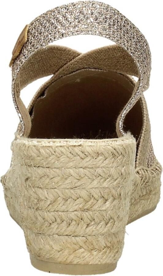Toni Pons Triton Dames Espadrilles met sleehak Platinum - Foto 4