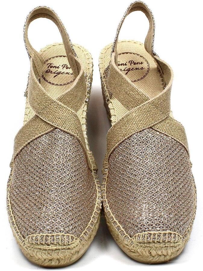 Toni Pons Triton Dames Espadrilles met sleehak Platinum - Foto 7
