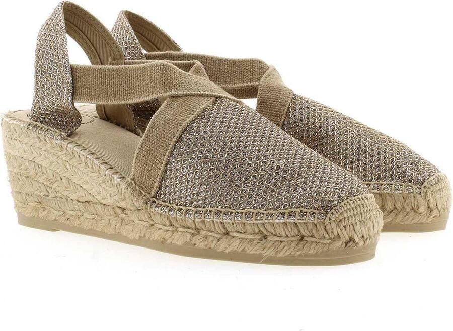 Toni Pons Triton Dames Espadrilles met sleehak Platinum - Foto 9