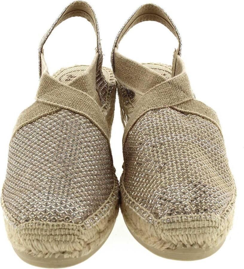 Toni Pons Triton Dames Espadrilles met sleehak Platinum - Foto 3