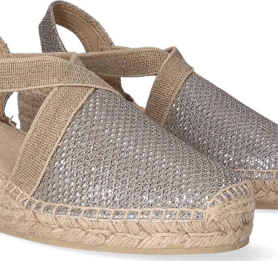 Toni Pons Triton Dames Espadrilles met sleehak Platinum - Foto 2