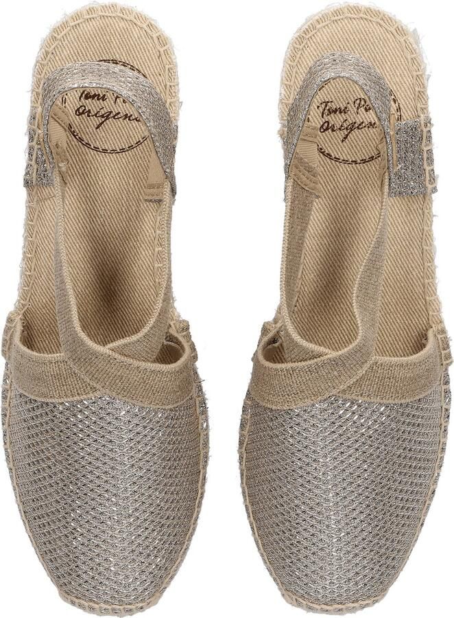 Toni Pons Triton Dames Espadrilles met sleehak Platinum - Foto 6