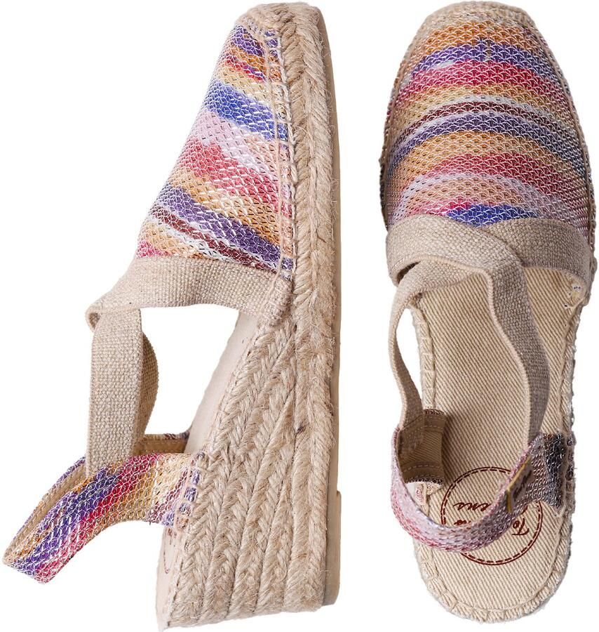 Toni Pons TRITON Glanzende veganistische espadrilles voor dames MULTI