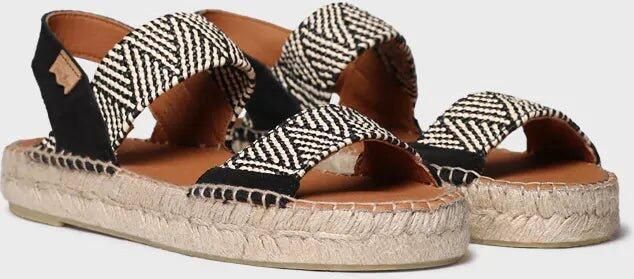 Toni Pons Tweekleurige espadrilles met brede elastische banden ELX