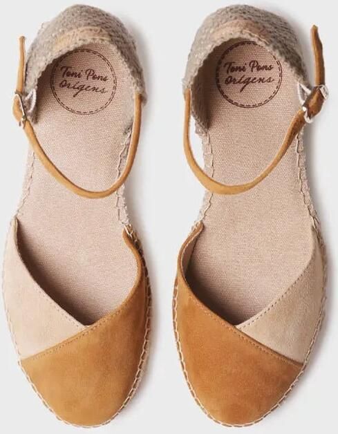 Toni Pons Tweekleurige suède espadrille voor dames met sleehak BERAL