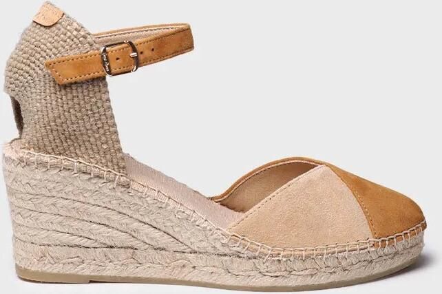 Toni Pons Tweekleurige suède espadrille voor dames met sleehak BERAL