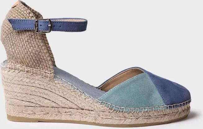 Toni Pons Tweekleurige suède espadrille voor dames met sleehak BERAL