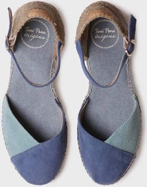 Toni Pons Tweekleurige suède espadrille voor dames met sleehak BERAL