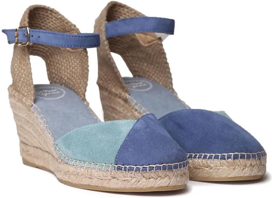 Toni Pons Tweekleurige suède espadrille voor dames met sleehak BERAL