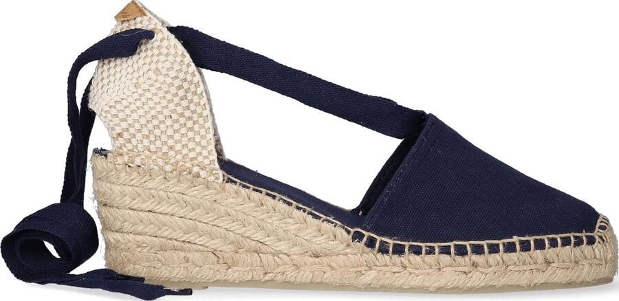 Toni Pons Valencia Canvas Navy Dames Espadrilles met sleehak