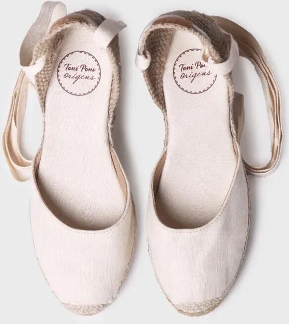 Toni Pons Valenciaanse espadrille met wigvormige zool en nerven CALONGE