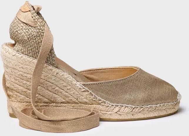 Toni Pons Valenciaanse espadrille voor dames met sleehak en linten FLORINA