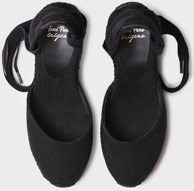 Toni Pons Valenciaanse espadrille voor dames met sleehak en linten FLORINA