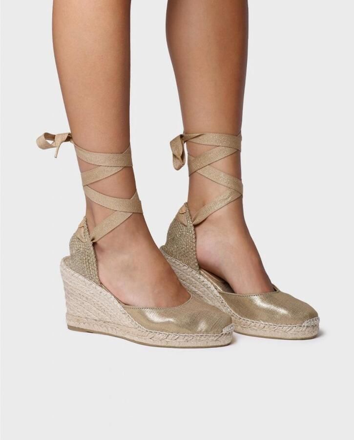 Toni Pons Valenciaanse espadrille voor dames met sleehak en linten FLORINA