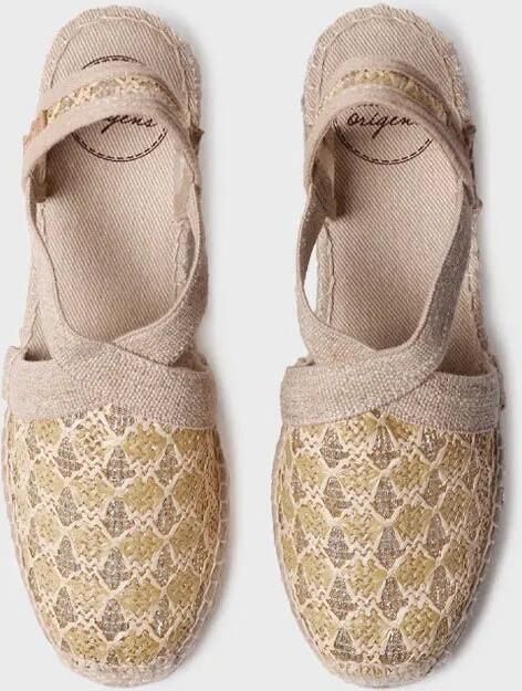 Toni Pons Vegan espadrille voor dames van veelkleurige stof met sleehak TERRA-TT