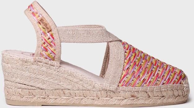 Toni Pons Vegan espadrilles voor dames van veelkleurig raffia TERRA-CS