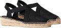 Toni Pons Vegan platte espadrilles voor dames met elastiek VERONA - Zwart