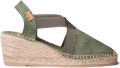 Toni Pons Veganistische espadrille met middelhoge sleehak TER - Forest