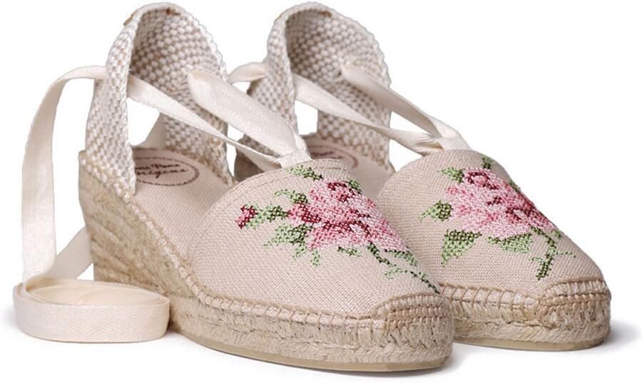 Toni Pons Venecia Wedge Espadrilles Beige Vrouw
