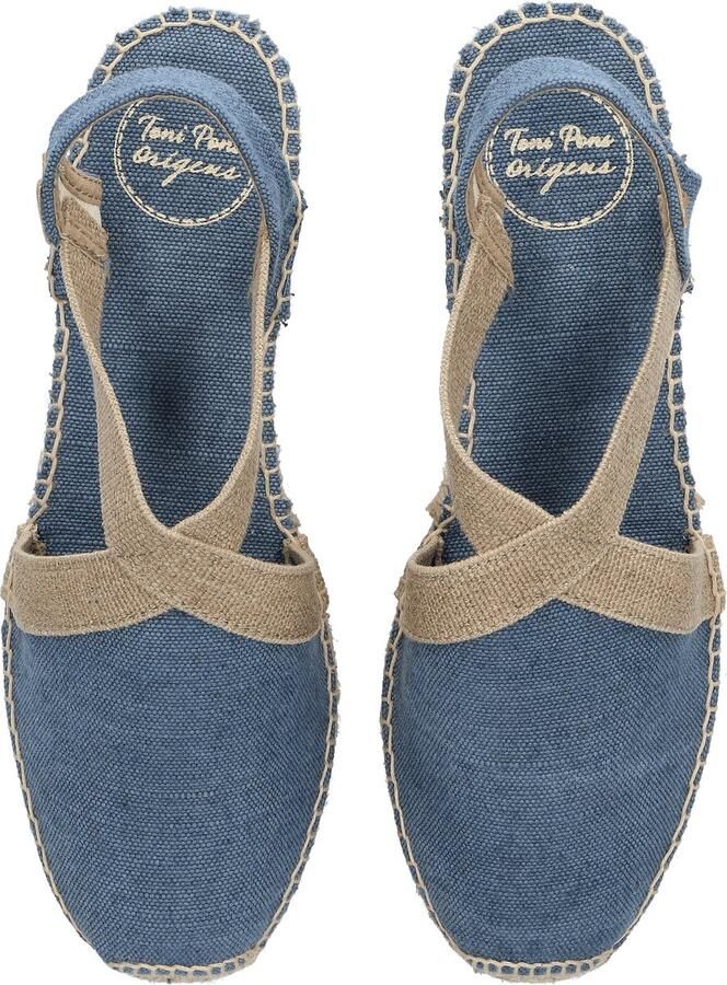 Toni Pons Verdi-V Dames Espadrilles Blau Blauw Canvas VERDIVblau - Foto 3
