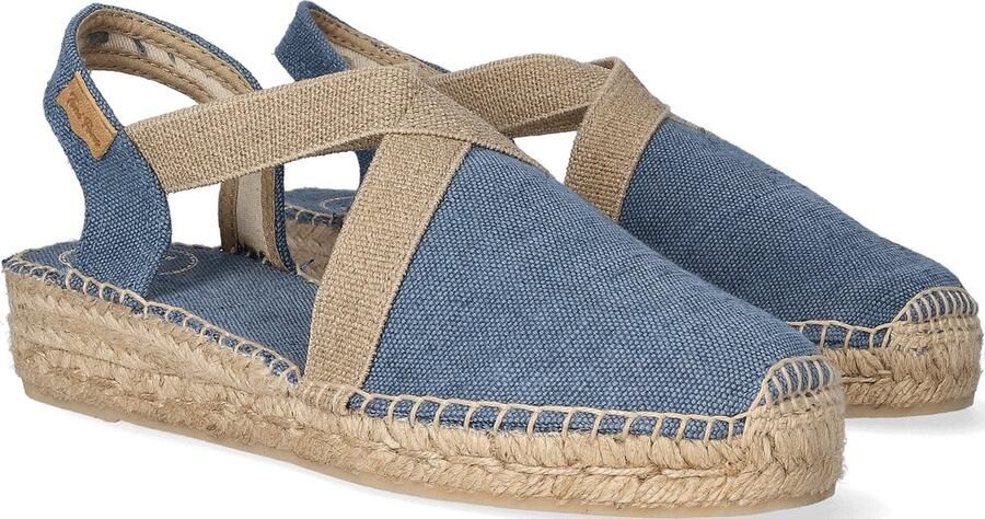 Toni Pons Verdi-V Dames Espadrilles Blau Blauw Canvas VERDIVblau - Foto 4