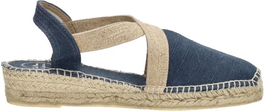 Toni Pons Verdi-V Dames Espadrilles Mari Blauw Canvas VERDIVmari