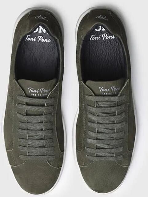Toni Pons Vetersneakers voor heren van nubuck leer DALMAU