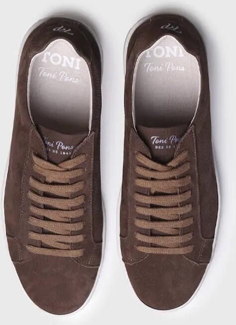 Toni Pons Vetersneakers voor heren van nubuck leer DALMAU