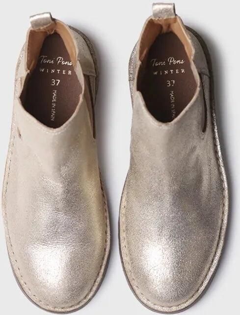 Toni Pons Zilveren enkellaarsjes voor dames ISA-PL