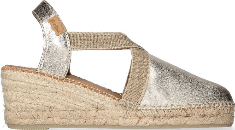 Toni Pons Tossa platinum leren espadrilles dames (TOSSA plati) - Foto 4