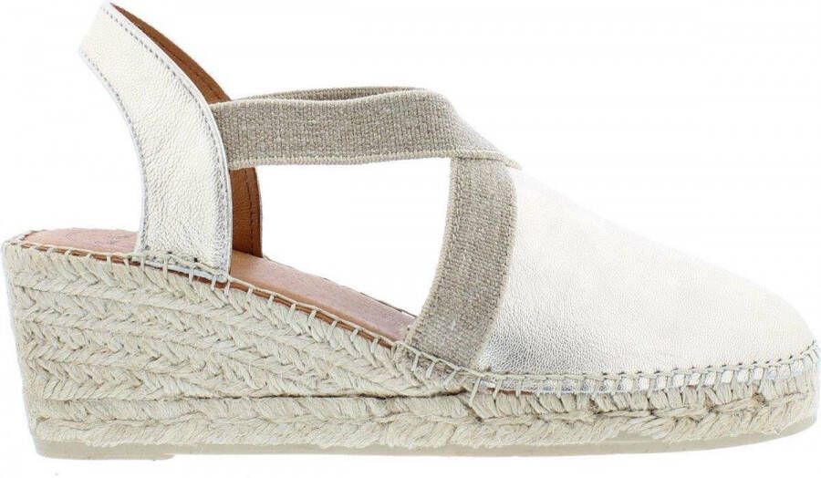 Toni Pons Tossa platinum leren espadrilles dames (TOSSA plati) - Foto 5